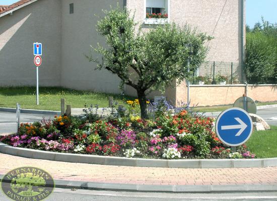 Massif sur rond-point